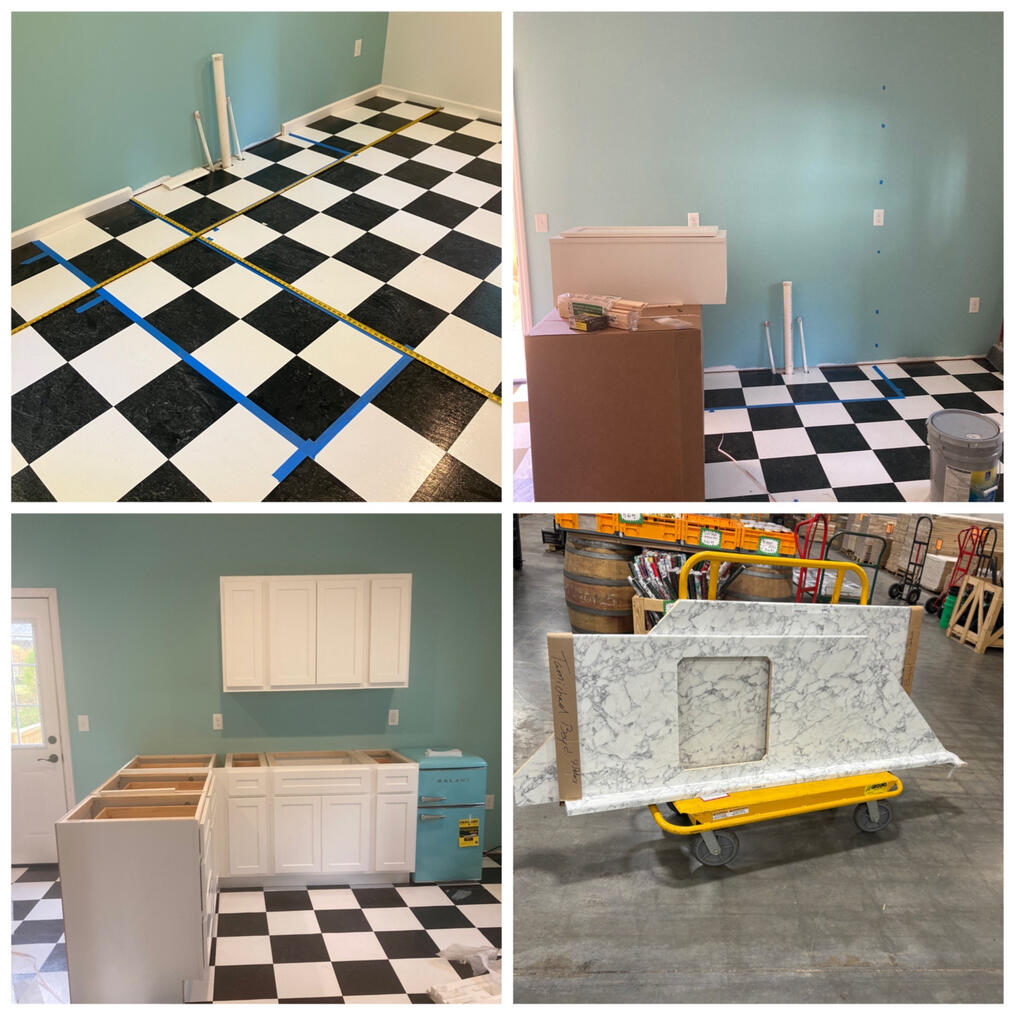 "When Darlene’s project was left unfinished, we stepped in—handling measurements, ordering cabinets and countertops, and completing the installation to bring her 1960s-inspired kitchen to life."