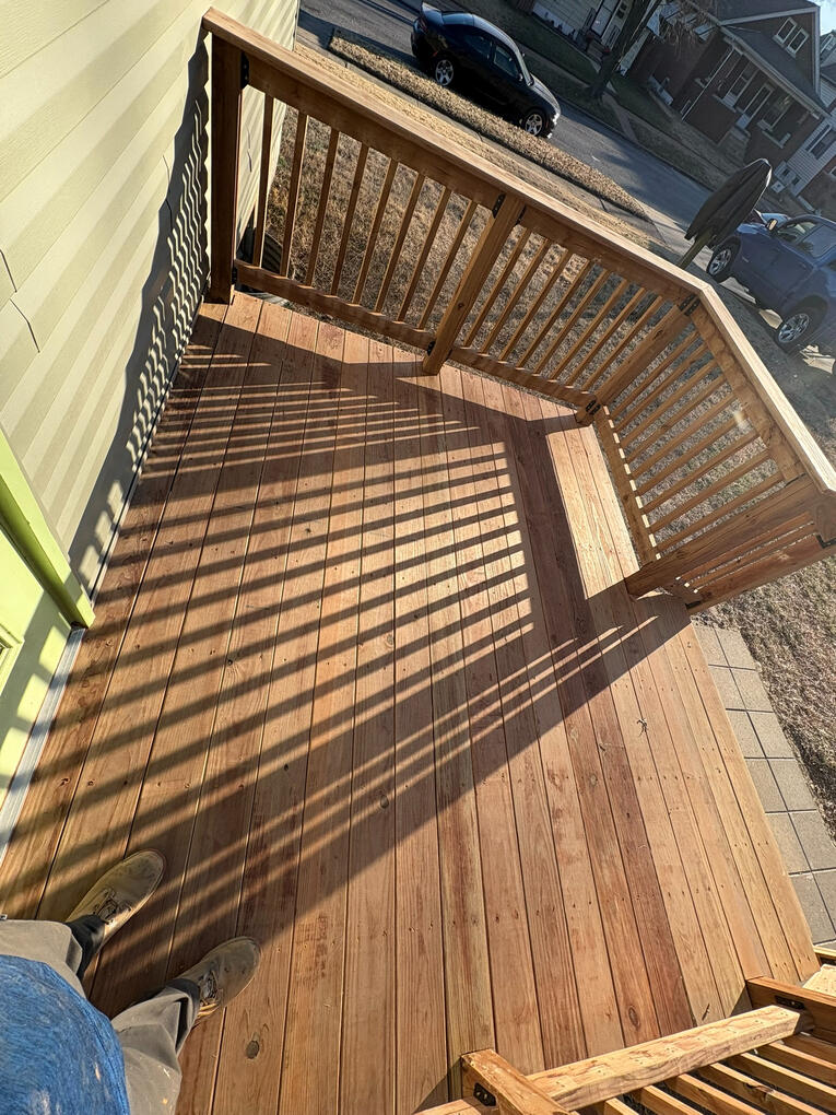 Untitled"Clean lines and solid craftsmanship—this deck was built with precision, from the boards to the landing, ready to enjoy for years to come."